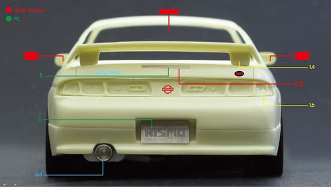 ZoomOn Z151 1/24 日産 シルビア(S14) ニスモ 270R パーツセット(フジミ用)