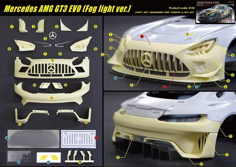 ZoomOn Z153 1/24 メルセデス AMG GT3 EVO (フォグライト ver.)(タミヤ用)