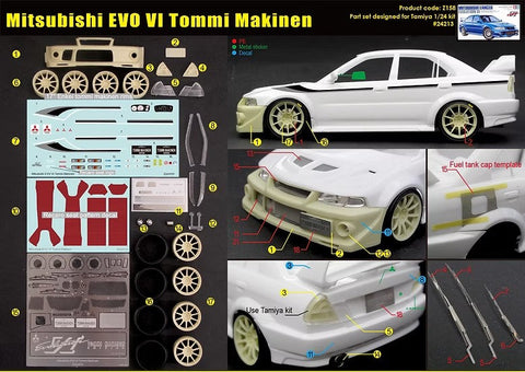 ZoomOn Z158 1/24 三菱 ランサーエボリューションVI トミー・マキネン エディション パーツセット(タミヤ用)
