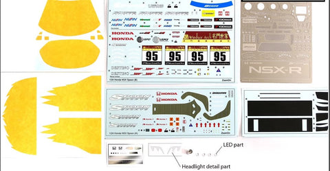 ZoomOn Z165 1/24 ホンダ スプーン NSX-R GT パーツセット