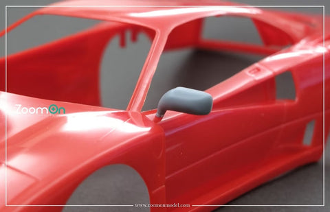 ZoomOn Z201 1/24 F40 サイドミラー