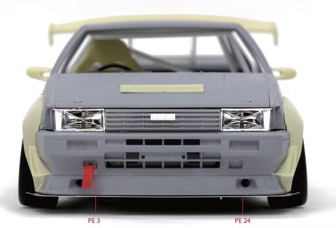 ZoomOn Z206 1/24 ドリフトキング スーパーN2 AE86 パーツセット(アオシマ用)