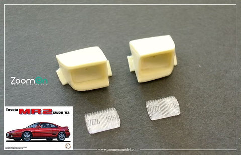 ZoomOn Z211 1/24 トヨタ MR2 SW20 リトラクタブルヘッドライト (フジミ用)