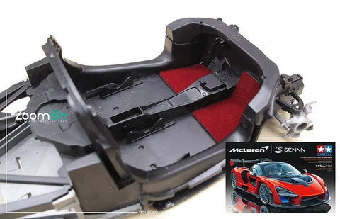 ZoomOn ZC022 1/24 カーペットセット - マクラーレン セナ - グレー(タミヤ用)