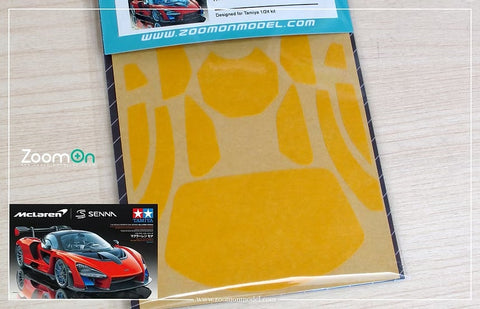 ZoomOn ZD235 1/24 ウィンドウ ペインティングマスク - マクラーレン セナ(タミヤ用)