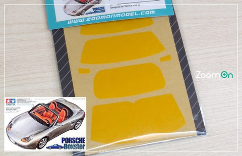 ZoomOn ZD238 1/24 ウィンドウ ペインティングマスク - ポルシェ ボクスター 986(タミヤ用)