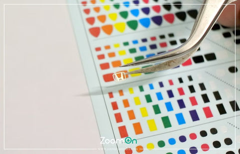 ZoomOn ZD247 1/24 ブランドロゴ 背景色セット