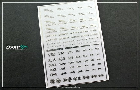 ZoomOn ZD262 1/24 ジャガー メタルステッカー