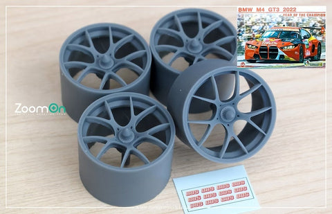 ZoomOn ZR150 1/24 18'' BMW M4 GT3 BBS センターロック リムセット(NuNu用)