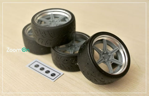 ZoomOn ZR154 1/24 20インチ SSR エグゼキューター RC06R リムセット