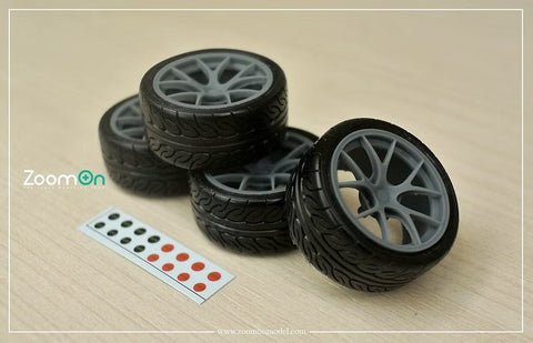 ZoomOn ZR156 1/24 19インチ BBS RI-A リムセット