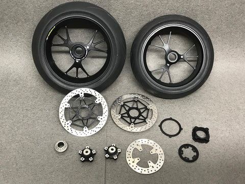 Zワークショップ Z01-004 1/12 ドゥカティ V4R/S ホイール & ブレーキディスク セットA