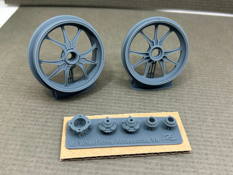 Zワークショップ Z01-007 1/12 ドゥカティ V4R/S ホイール & ブレーキディスク セットC