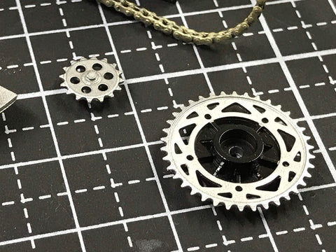 Zワークショップ Z04-003 1/12 3Dプリント チェーンセット (タミヤ 1/12 R1M (14133)用)