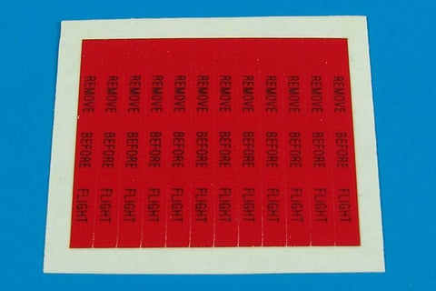 エアロボーナス 320003 1/32 飛行前点検タグ・黒文字
