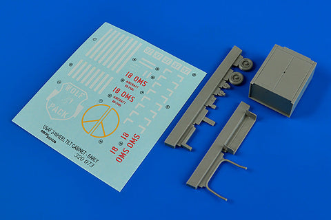 エアロボーナス 320073 1/32 アメリカ空軍 2輪チルトキャビネット (ベトナム戦争時)