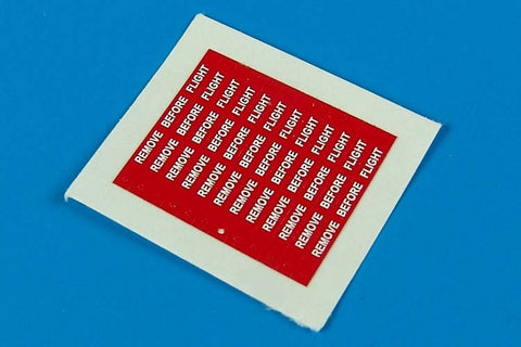 エアロボーナス 480022 1/48 飛行前点検タグ 白文字