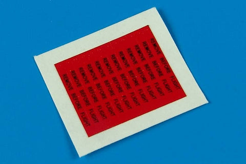 エアロボーナス 480023 1/48 飛行前点検タグ 黒文字