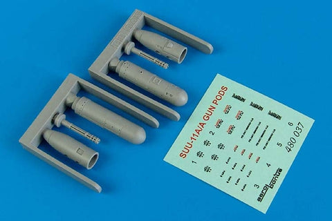 エアロボーナス 480037 1/48 SUU-11A/A 7.62mm ミニガンポッド