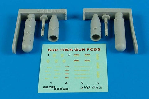 エアロボーナス 480043 1/48 SUU-11B/A 7.62mm ミニガン ポッド