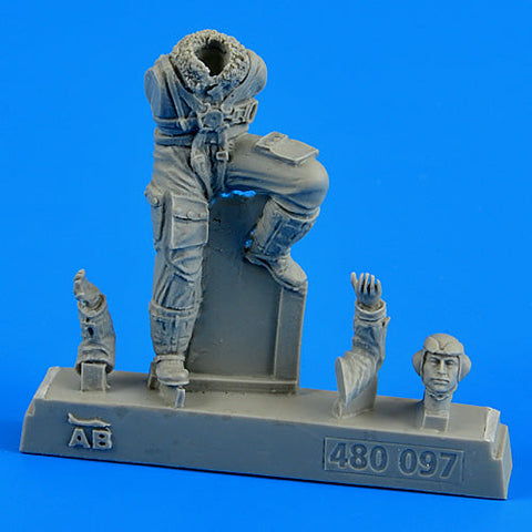 エアロボーナス 480097 1/48 ドイツ空軍 パイロット WWII for Bf 109 late v.