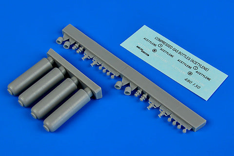 エアロボーナス 480150 1/48 アセチレンボンベ (4個)
