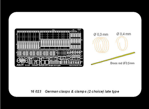 アベール 16023 1/16 ドイツ クランプセット後期型