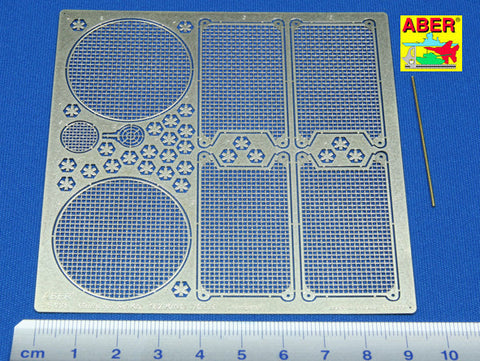 アベール 16035 1/16 キングタイガー Vol.2B エンジングリル(トランペッター用)