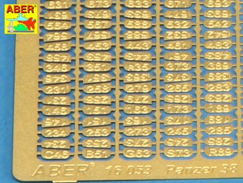アベール 16053 1/16 ドイツ 38(t)軽戦車用キャタピラ製造刻印