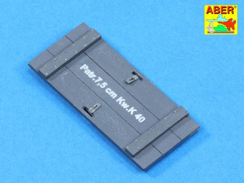 アベール 16057 1/16 ドイツ IV号戦車H/J型砲弾ケース2箱・砲弾6発