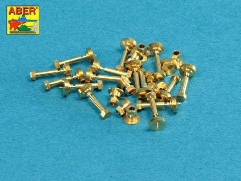 アベール 16110 1/16 六角ボルト15個・ナット10個真鍮削りだし(1.6x4.0mm)