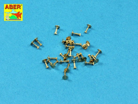 アベール 16112 1/16 六角ボルト真鍮削り出し(1.34x60mm) 30個