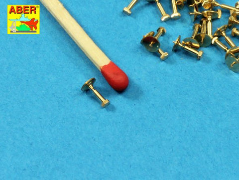 アベール 16112 1/16 六角ボルト真鍮削り出し(1.34x60mm) 30個