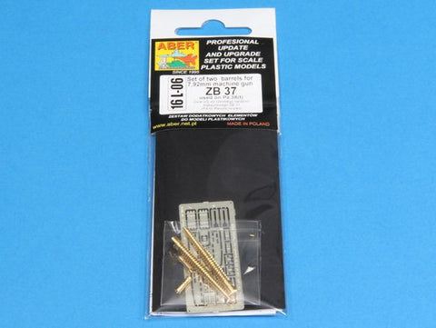 アベール 16L06 1/16 ドイツ 38(t)戦車用 ZB37機関銃 2本セット(パンダモデル用)