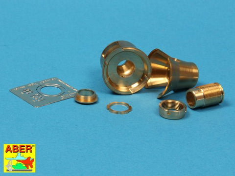 アベール 16L08 1/16 ドイツ タイガーI型初期・タイガーII ポルシェ砲塔用マズルブレーキ