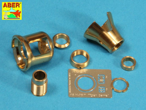 アベール 16L08 1/16 ドイツ タイガーI型初期・タイガーII ポルシェ砲塔用マズルブレーキ