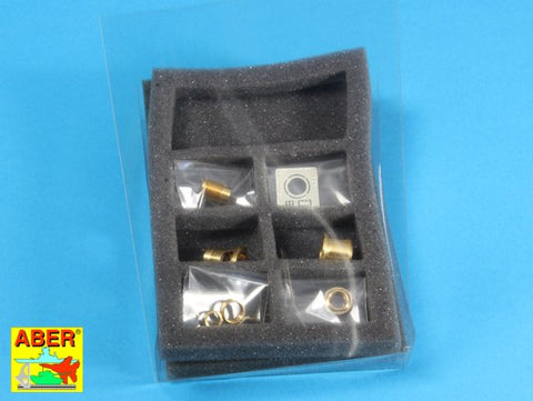 アベール 16L09 1/16 ドイツ キングタイガー ヘンシェル砲塔・タイガーI後期型用マズルブレーキ(タミヤ・トランペッター用)