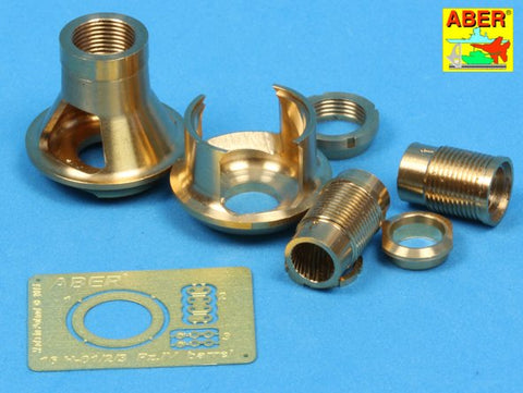 アベール 16L11 1/16 ドイツ IV号戦車H・J型用後期マズルブレーキ(タミヤ・トランぺッター)