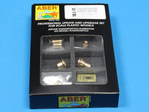 アベール 16L11 1/16 ドイツ IV号戦車H・J型用後期マズルブレーキ(タミヤ・トランぺッター)