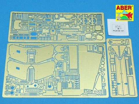 アベール 35141 1/35 ドイツ Sdkfz234/4PAKパックワーゲン装甲車 基本パーツ(イタレリ用)