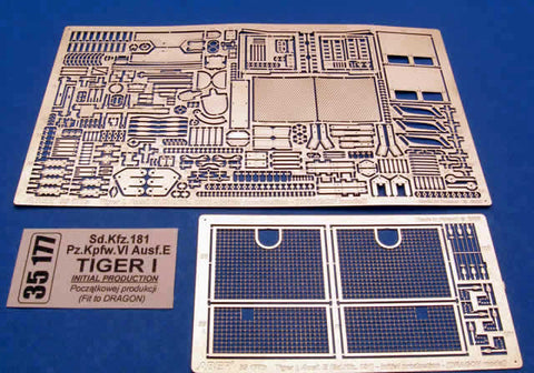アベール 35177 1/35 ドイツ タイガーI 極初期型エッチング(ドラゴン用)