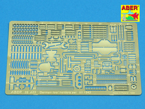 アベール 35A003 1/35 ドイツ 車両装備品フックセット193943年タイプ共通部品
