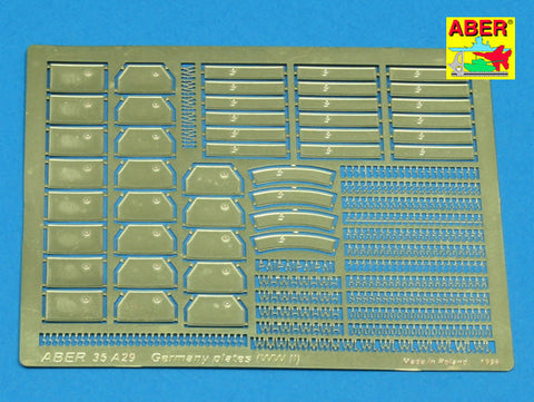 アベール 35A029 1/35 ドイツ 車両ナンバープレート