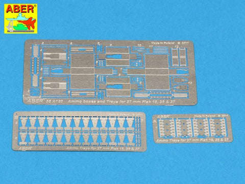 アベール 35A120 1/35 ドイツ 3.7cmFlAK18/36/37対空機関砲弾薬ケース