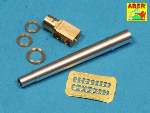 アベール 35L127 1/35 イギリス 25ポンド砲用 マズルブレーキ付砲身(全キット用)