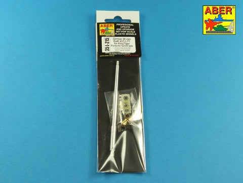 アベール 35L215 1/35 キングタイガー ポルシェ砲塔 後期型8.8cm Kw.K43 (L/71)砲身 (タコム用)
