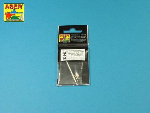 アベール 35L227 1/35 イギリス バレンタインMk II -VII ・マチルダMk III/IV後期型用砲身 ベサ機銃銃身付(タミヤ/ミニアート用)