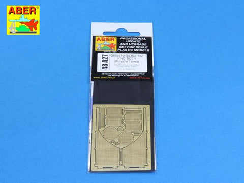 アベール 48A27 1/48 キングタイガー(ポルシェ砲塔)用グリル(タミヤ用)