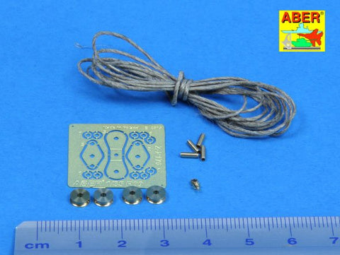 アベール R09 1/35 滑車ダブルタイプ2個入りロープ付き真鍮製可動