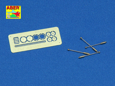 アベール R28 1/35 ドイツ Sd.kfz.231・250・251系車幅ポール4本セット